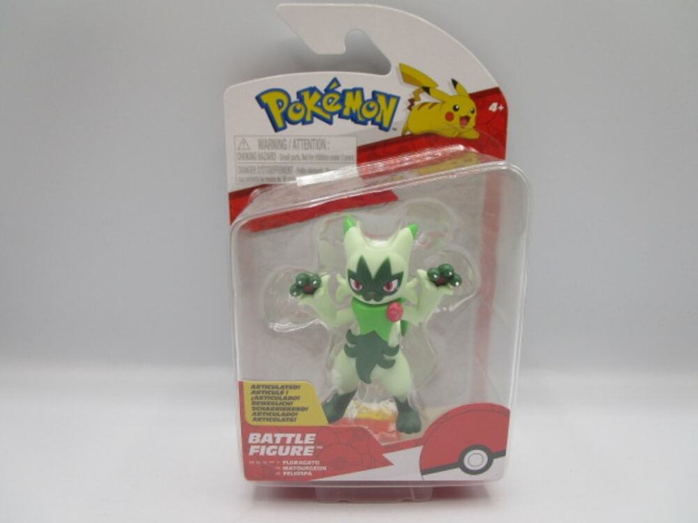 Pokémon Battle Feature 3" Figure Floragato Battle Ready Deluxe Action Jazwares